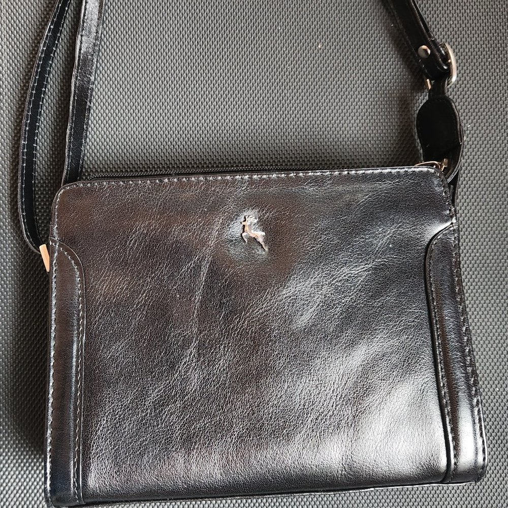 Ashwood Black Leather Bag/Purse